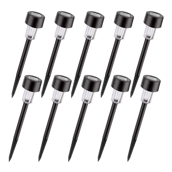 NIAIZEK Outdoor Solar Powered LED Stake Lights for Driveway Patio Yard Decoration 10pcs