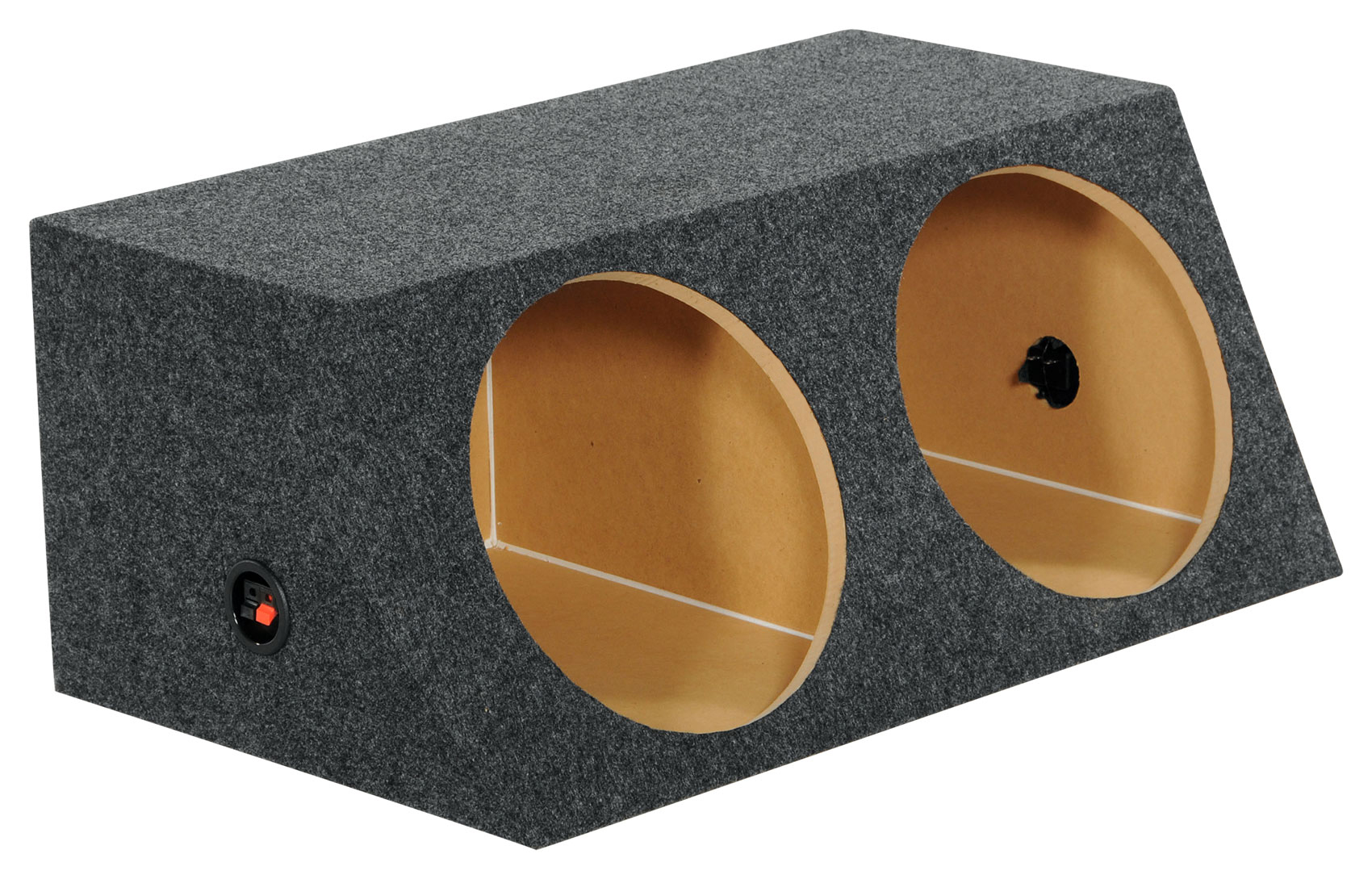 Rockville RDVB15 Dual 15" Vented Subwoofer Enclosure – 2.4 Cu Ft With Center Divider