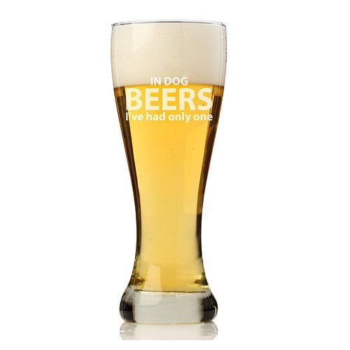 Chloe and Madison In Dog Beers I've Had Only One 16 oz. Beer Glass (Set of 4) by