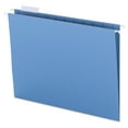 thumbnail image 2 of Smead Colored Hanging File Folders, Letter Size, 1/5-Cut Tab, Blue, 25/Box (64060), 2 of 4