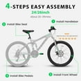 thumbnail image 4 of Ambifirner 26 Inch Mountain Bike with Lightweight Aluminum Alloy Frame, Full Suspension, 21 Speed for Men and Women, Outdoor Sports Bicycle, 4 of 8