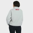 thumbnail image 5 of Women's WEAR by Erin Andrews Gray Cincinnati Reds Polar Fleece Quarter-Zip Jacket, 5 of 5