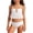 X103 White, variant on Confree For Girls Summer 2 Piece Swimsuit Solid Color Bathing Suits Holiday Casual Comfortable Little Girls Swimwear Size 9-10 Years White