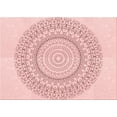thumbnail image 1 of Ahgly Company Machine Washable Indoor Rectangle Transitional Pink Bubble Gum Pink Area Rugs, 7' x 9', 1 of 7