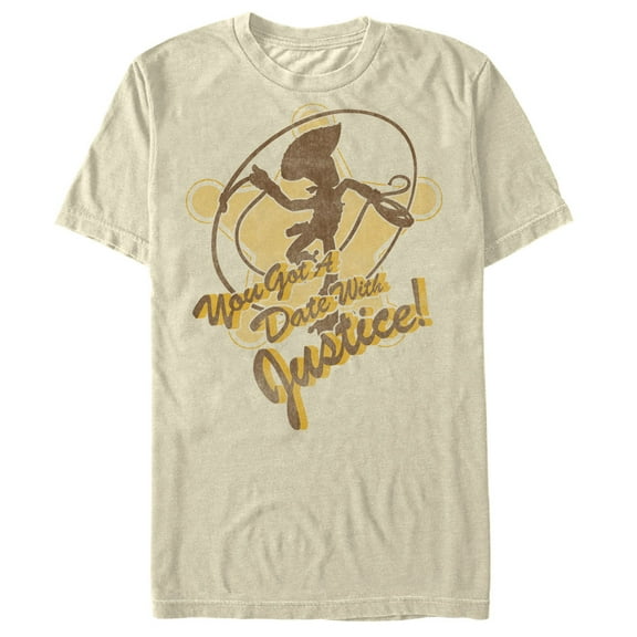 Men's Toy Story Woody Date With Justice Graphic Tee Cream 2X Large