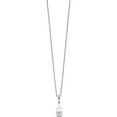thumbnail image 2 of Sterling Silver White Ice Rhodium-Plated 18 Inch Diamond Heart Teardrop Necklace With 2 Extender (Width 6.8) (Length 20) - Jbsp, 2 of 5