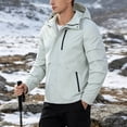 thumbnail image 2 of Men's Waterproof Rain Jacket Lightweight Rain Coat Men Windbreaker Fall Jacket with Hood for Outdoor Hiking Cycling 2026 Fall Outfits(014_Light Gray,XL), 2 of 4