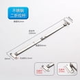 thumbnail image 1 of 2pcs Stainless Steel Cabinet Lid Support Folding Hinge Portable Display Rack Tie Rod Easy Installation for Home Office Exhibition, 1 of 8
