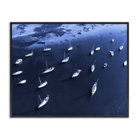 Stupell Industries Contemporary Black Framed Giclee Art, 14 x 11, by Lil' Rue