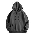 thumbnail image 3 of Fall Hoodie for Women 2025 Long Sleeve Plain Basic Hooded Sweatshirt with Pockets Essentials Womens Hoodie Pullover, 3 of 5