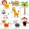 thumbnail image 3 of Dsseng 7Pcs Jungle Safari Animals Honeycomb Centerpieces 3D Table Decorations for Jungle Safari Birthday Baby Shower Party Decorations Supplies, 3 of 6