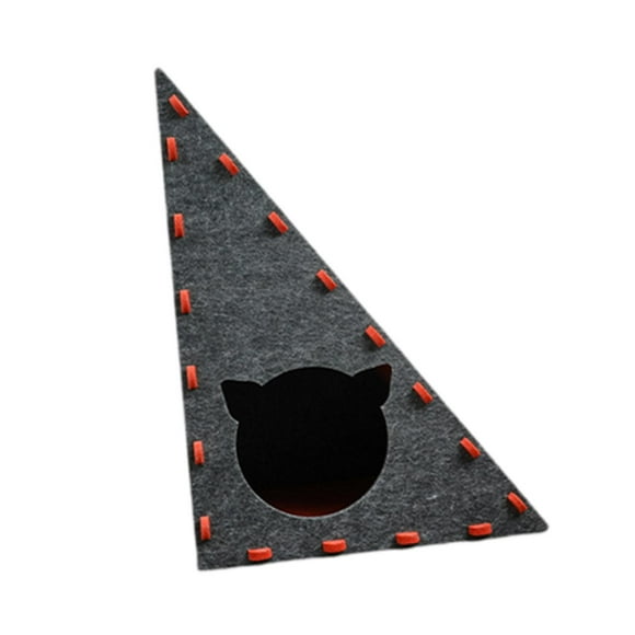 Cat Scratcher Furniture Protector Triángulo Vertical VERTICAL FIERGO Toy de gatito de refugio para almohadillas para gatos para gatos interiores que Rojo y gris