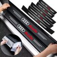 thumbnail image 2 of 1/4/5 piezas de pegatinas decorativas de fibra de carbono para umbral de puerta de coche para Audi A1 A2 A3 A4 A5 A6 A7 A8 Q1 Q2 Q3 Q4 Q5 Q6 Q7 Q8 TT S5 B8, 2 of 5