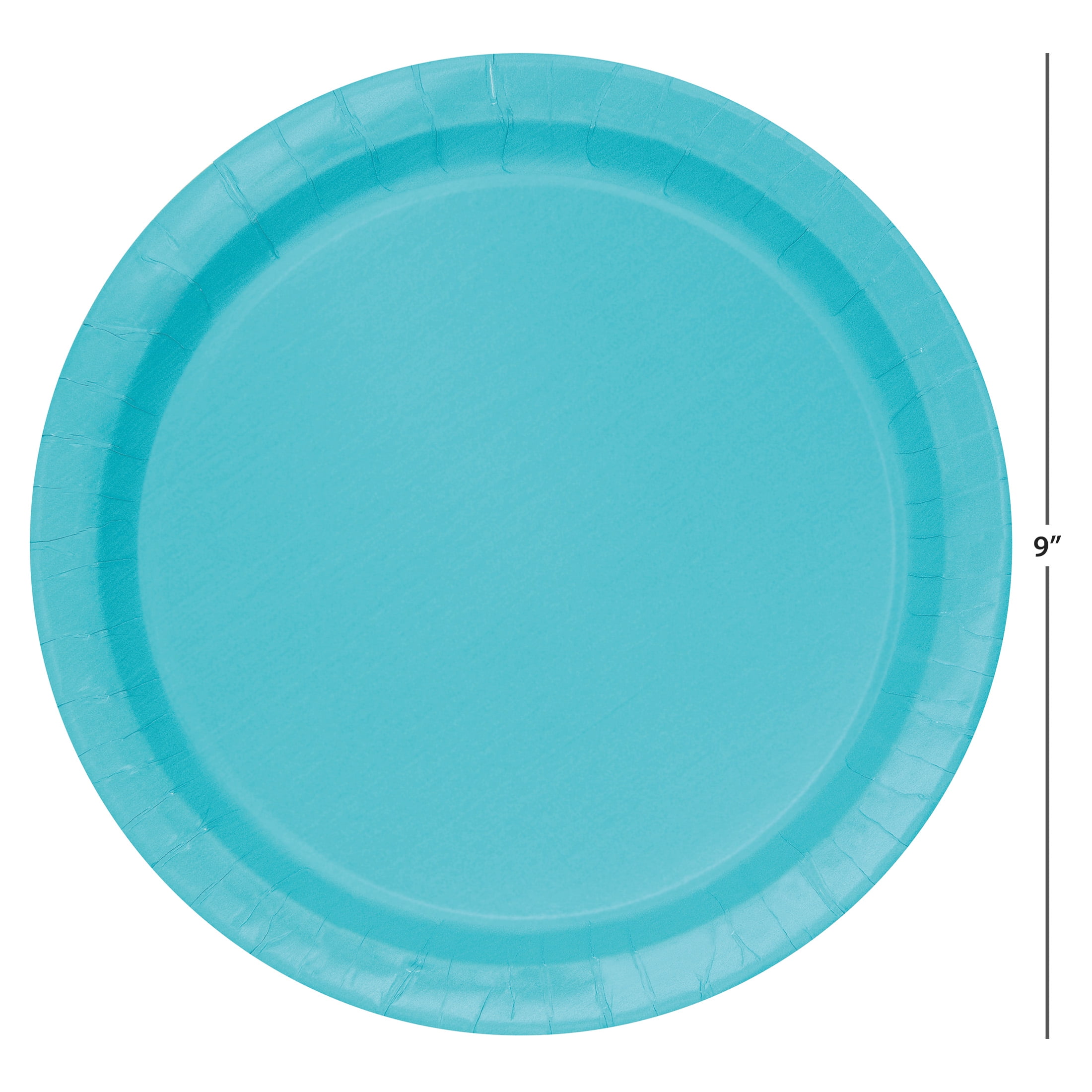 55CT 9IN Teal Dinner Paper Plates by Way To Celebrate