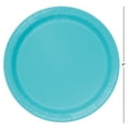 thumbnail image 4 of Disposable Paper Plates, 9", Teal, 55 Pieces, by Way To Celebrate, 4 of 6