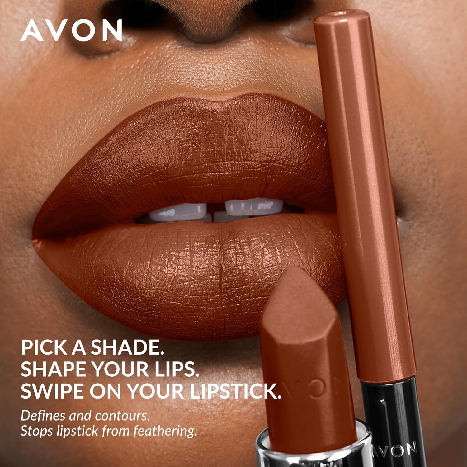 Avon Glimmersticks Retractable Lip Liner / NUDE / SET OF 4