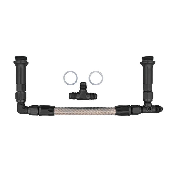 JEGS 110825 Dual Feed Fuel Line (Fuel Log) Kit for Holley 4150 Carburetors -08AN