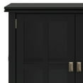 thumbnail image 3 of Simpli Home Artisan SOLID WOOD 66 inch Wide Wide 4 Door Storage Cabinet in Black, 3 of 14