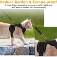 thumbnail image 5 of Cat Harness and Leash Set, Escape Proof Safe Adjustable Kitten Vest Harnesses for Walking, Easy Control Soft Breathable Mesh Jacket with Reflective Strips for Cats,Dark Blue S, 5 of 9