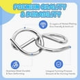 thumbnail image 4 of Chanana Montessori Metal Puzzle Solving, Metal Brain Teaser Puzzles, Reverse Thinking Physics Mind Games, Metal Puzzle Ring Disentanglement Set with Carry Pouch for Party Challenge, 4 of 6