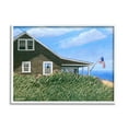 thumbnail image 4 of Stupell Industries Seaside House American Flag Peaceful Coastal Home Painting White Framed Art Print Wall Art, Design by Tom Mielko, 4 of 5