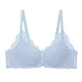 thumbnail image 4 of Bra Womens No Ring French Womens Front Close Bra T Back Plus Size Unlined Bra For Large Bust Woman Nylon Bra, 4 of 5