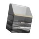 thumbnail image 1 of Organizador de maquillaje, estuche de belleza de 3 niveles con tapa transparente para exhibición de cosméticos. Negro, 1 of 9