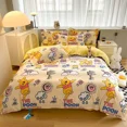 thumbnail image 3 of Juego de cama Disney Stitch Mickey Mouse, sábanas con estampado de dibujos animados, juego de sábanas de poliéster de 4 piezas, juego de colcha, regalo de Navidad, 3 of 5