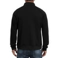 thumbnail image 4 of Mens Mock Neck Sweatshirts with Zipper and Multi-Pockets Fleece Lined Shirts Long Sleeve Solid Color Pullover Thermal Warm Athletic Sweatshirt Tops, 4 of 4