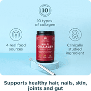 Ancient Nutrition Hydrolyzed Collagen Peptides Powder, Unflavored Multi Collagen Powder for Women and Men, 20 Servings, Supports Skin and Nails, Gut Health