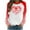 Red, variant on qucoqpe Womens Crewneck Sweatshirt Casual Loose Pullover Tops Love Heart Graphic Shirts Valentine's Day Gifts