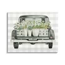 Stupell Industries White Flower Blossoms Farm Truck Country Transportation,20 x 16, Design by Cindy Jacobs