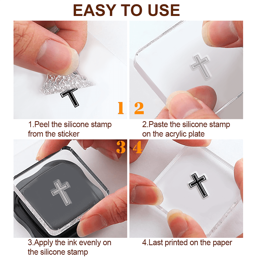 3Pcs 3 Styles Bible Theme Acrylic Stamping Blocks Tools 6Pcs PVC Plastic Stamps 20 Colors Plastic Craft Finger Ink Pad Stamps Set Mixed Shapes