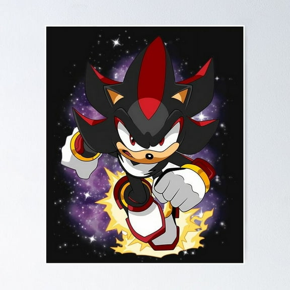 Kna Prints - Poster Shadow The Hedgehog Sonic, UNFRAMED-8x12