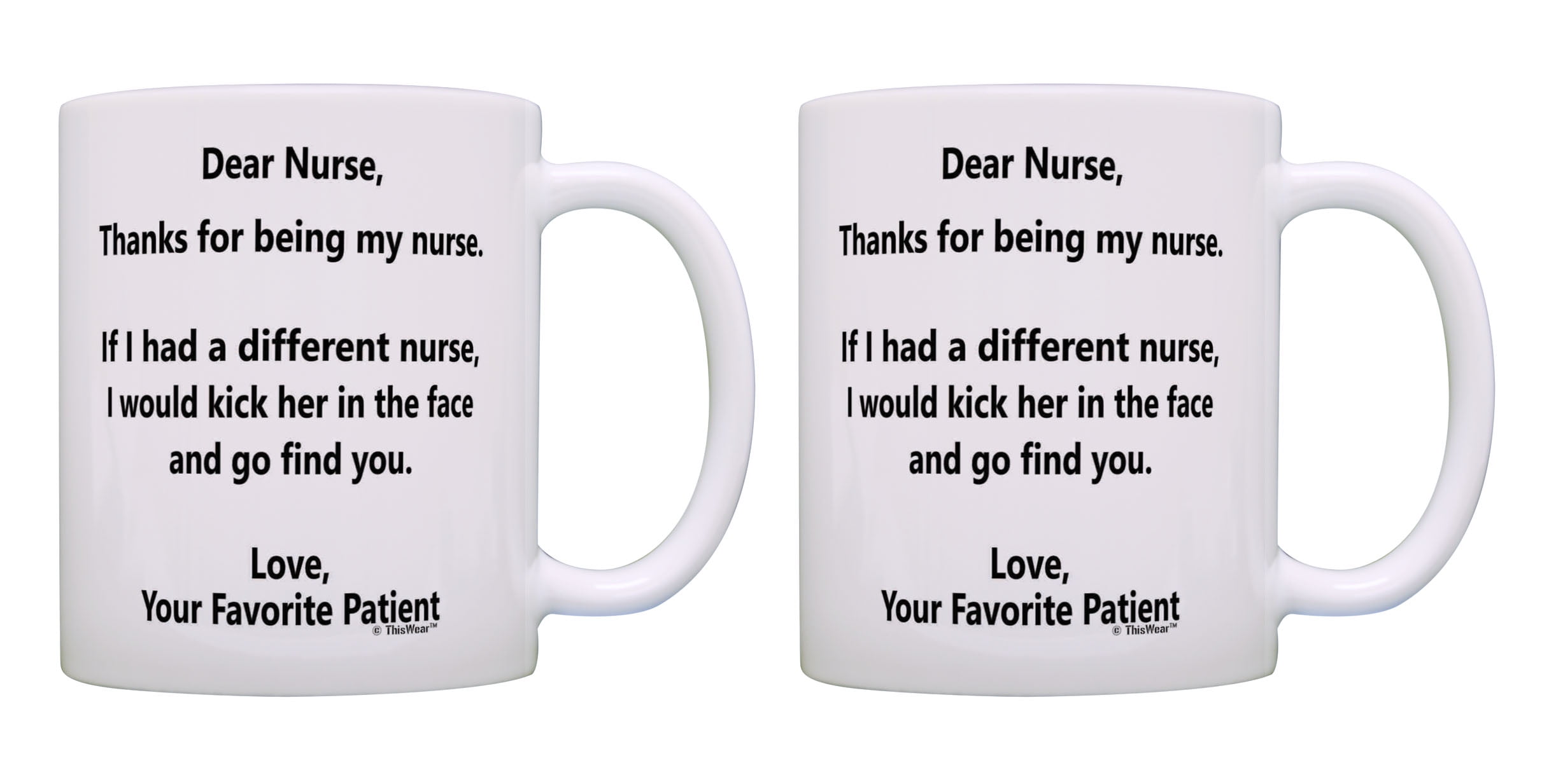 Inner Black Safety First Drink With a Nurse White Ceramic Coffee Mug 