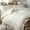 Beige, variant on White Ruffle Duvet Cover Set Queen Size Shabby Chic Bedding Set Ruffled Farmhouse Pure White Comforter Cover Boho Duvet Cover Set