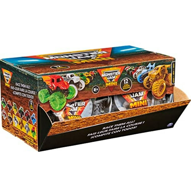 Mini Mystery Collectible Monster Truck, paquete de 12 unidades, escala 1:87