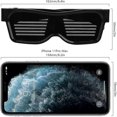 thumbnail image 3 of Lunettes LED Connexion Application Bluetooth Affichage LED Lunettes Intelligentes DIY Lunettes Funky, 3 of 4