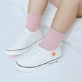 thumbnail image 4 of 0-5T Baby Solid Striped Casual Quarter Socks for Infant Toddler Kid Girls and Boys, 4 of 11
