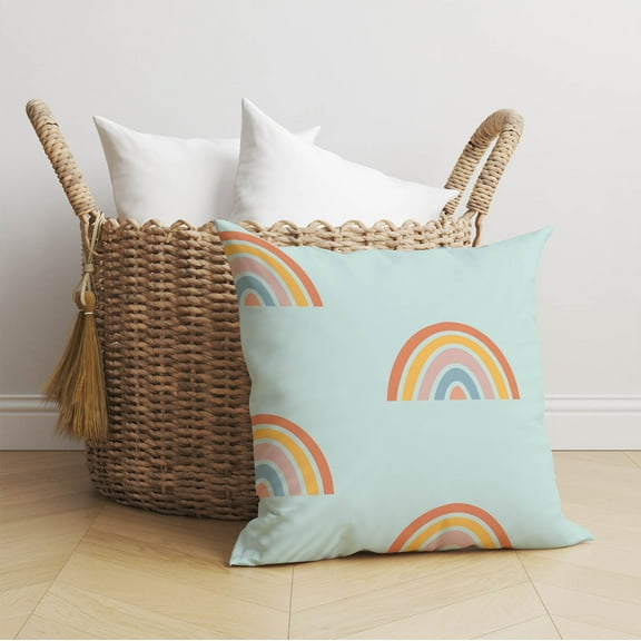 Bows Colorized Light Blue Throw Pillow