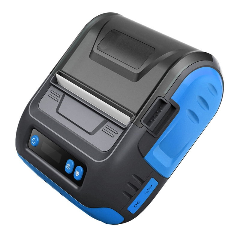 80mm Portable Bluetooth Printer Thermal Barcode Printer 3 inch Label Receipt 2 in 1 Printer ,Fast-Drying Ink with Crisp Output