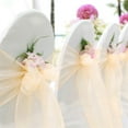 thumbnail image 2 of 5Pcs Organza Chair Sashes Bright Color Silky Wedding Decoration Clear Chair Cover Back Ties Wedding Reception Event Decor, 2 of 7