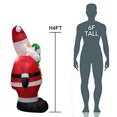 thumbnail image 3 of Labymos Christmas Inflatable Santa Claus with Candy Cane Home Decorations Yard LED Lights Outdoors Ornaments, 3 of 8