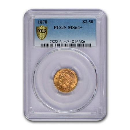 1878 $2.50 Liberty Gold Quarter Eagle MS-64+ PCGS