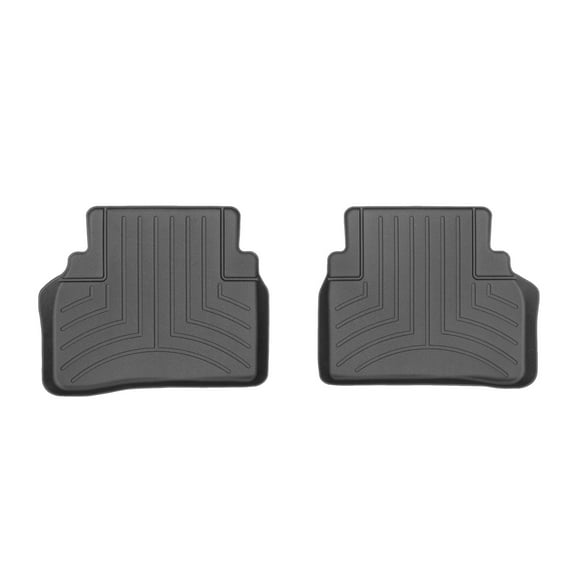 WeatherTech Custom Fit FloorLiners compatible with 4415353 - 2nd Row (2-Piece Liner) Black