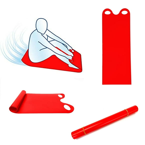 Snow Slider Mat, Flexible Snow Sled Flying Carpet, Roll up Sleds for Kids and Adults Lightweight Plastic Snowboard Sled