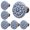 Light Blue, variant on Green Ceramic knobs, Kitchen Cabinet Knobs, Retro Dresser Knobs, Drawer Knobs, Furniture Decorative Pulls(10Pcs)