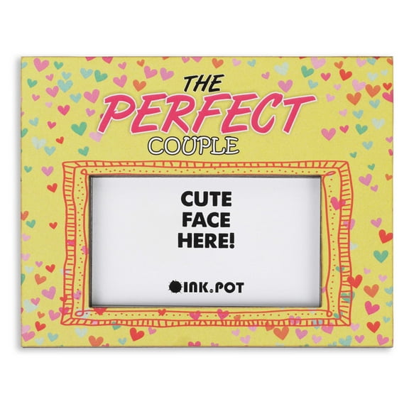 Inkdotpot The Perfect Couple PhotoMagnetFrame-MagneticPhotoFramesFor Refrigerator Magnets- MiniPhotoFrames- Cute Gift ForCouples/ Anniversay | 8 x 10 cm