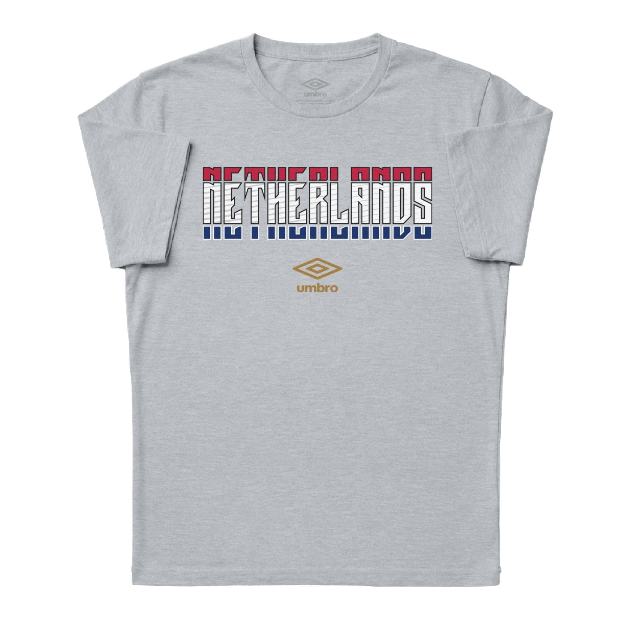 Umbro Men's Switzerland Stacked Soccer T Shirt (Grey Heather, S