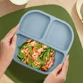 thumbnail image 4 of JIAHomeV Home Decor Silicone Divided Plate Tray for Dining Table Kitchen Living Room Multipurpose Serving Dish Food Container 18.7X18X3CM C,18.7X18X3CM, 4 of 6